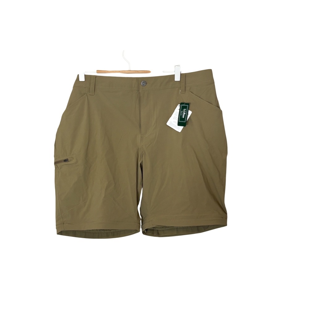 LL Bean No Fly Zone Zip Off Cargo Shorts Briar Brown 18 Reg 512784 NWT